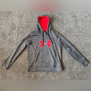 Under Armour brand. Size XL. Gray sweatshirt.